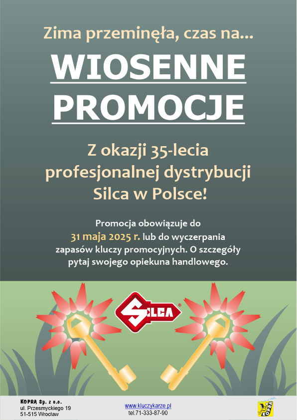 Przedluzenie promocji na klucze Silca 2025.05.05 okladka